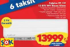 FUJİPLUS FP-12T 12 BTU INV BEYAZ KLİMA FUJİPLUS FP-12T 12 BTU INV BEYAZ KLİMA